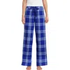 Lands' End Print Flannel Pajama Pants In Blue