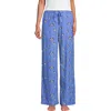 Lands' End Print Flannel Pajama Pants In Blue
