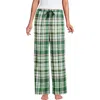 Lands' End Print Flannel Pajama Pants In Green