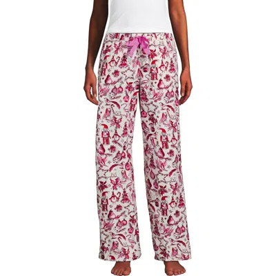 LANDS' END LANDS' END PRINT FLANNEL PAJAMA PANTS