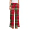 Lands' End Print Flannel Pajama Pants In Multi