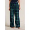 Lands' End Plus Size Flannel Wide Leg Sleep Pants In Multi
