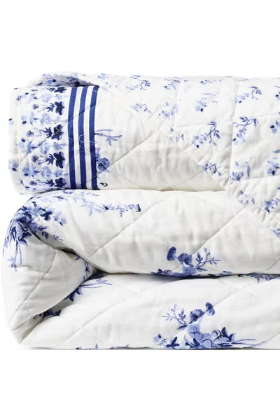 Lands' End Printed Cotton Quilt In Ivory