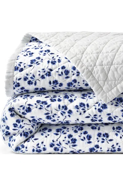 Lands' End Printed Diamond Double Voile Quilt In Blue