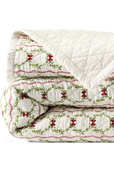 Lands' End Printed Diamond Double Voile Quilt In Green