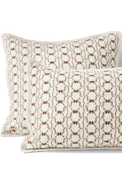 Lands' End Printed Diamond Double Voile Quilt Sham In Multi