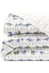 Lands' End Printed Seed Stitch Quilt In White