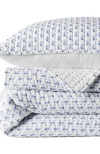 Lands' End Printed Seed Stitch Quilt In White