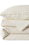 Lands' End Printed Seed Stitch Quilt In White