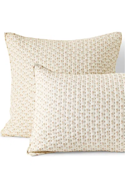 Lands' End Printed Seed Stitch Sham In Neutral