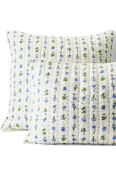 Lands' End Printed Seed Stitch Sham In Ivory