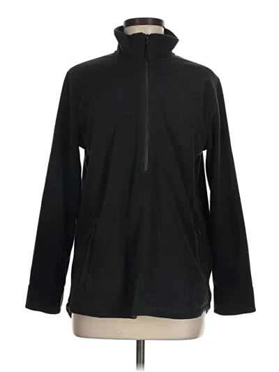 Pre-owned Lands' End Pullover Hoodie In Black