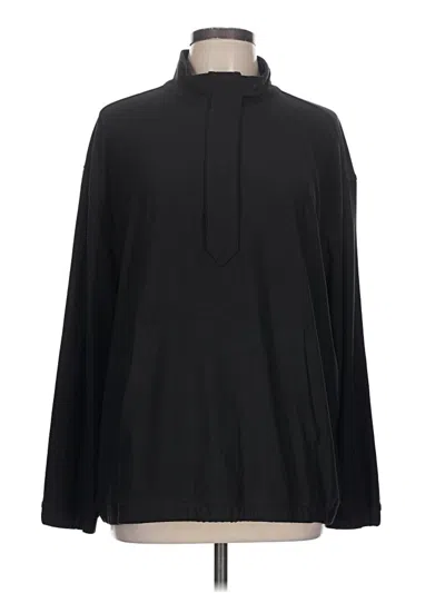 Pre-owned Lands' End Pullover Hoodie In Black