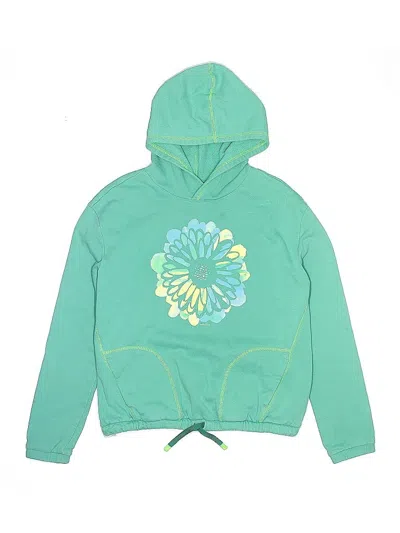 Pre-owned Lands' End Kids'  Pullover Hoodie In Blue