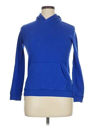 Pre-owned Lands' End Pullover Hoodie In Blue