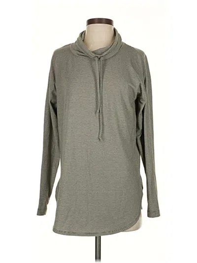 Pre-owned Lands' End Pullover Hoodie In Gray