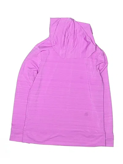 Pre-owned Lands' End Kids'  Pullover Hoodie In Purple