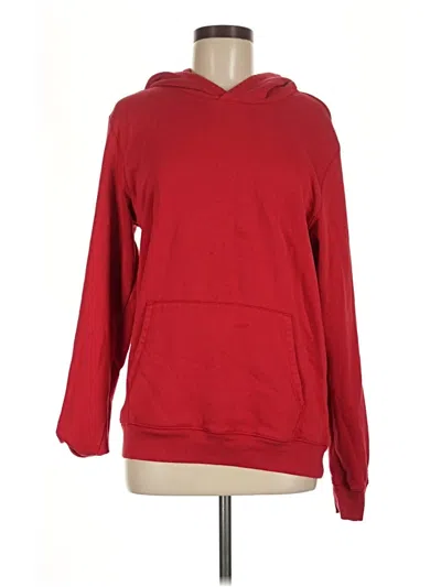 Pre-owned Lands' End Pullover Hoodie In Red
