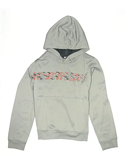 Pre-owned Lands' End Kids'  Pullover Hoodie In Silver