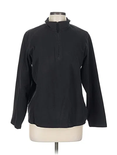 Pre-owned Lands' End Pullover Sweater In Black