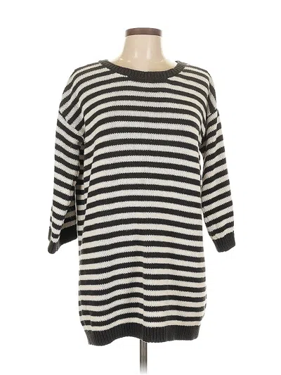 Pre-owned Lands' End Pullover Sweater In Black