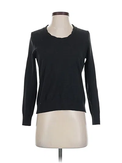 Pre-owned Lands' End Pullover Sweater In Black