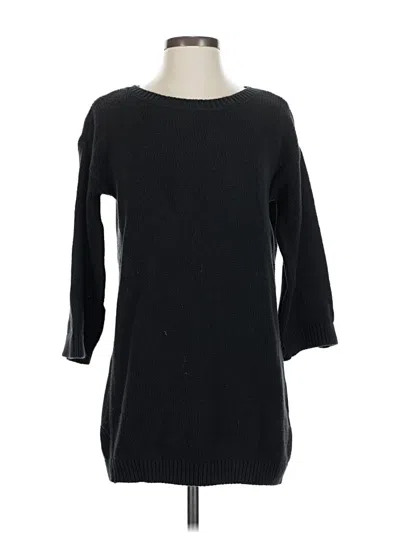 Pre-owned Lands' End Pullover Sweater In Black