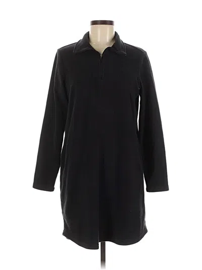 Pre-owned Lands' End Pullover Sweater In Black