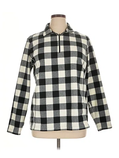 Pre-owned Lands' End Pullover Sweater In Black