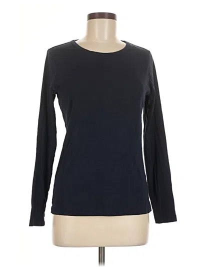Pre-owned Lands' End Pullover Sweater In Black