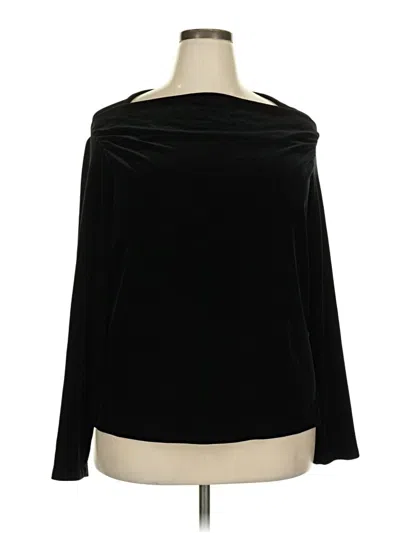 Pre-owned Lands' End Pullover Sweater In Black