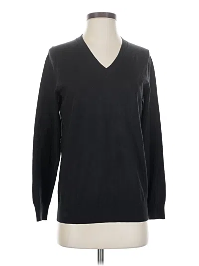 Pre-owned Lands' End Pullover Sweater In Black