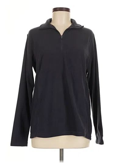 Pre-owned Lands' End Pullover Sweater In Black