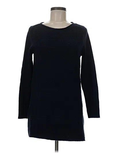 Pre-owned Lands' End Pullover Sweater In Black