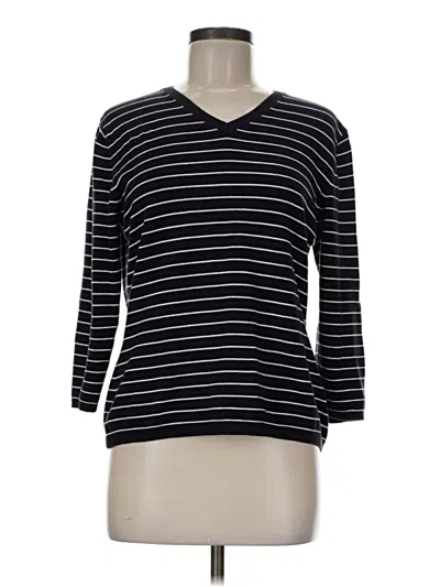 Pre-owned Lands' End Pullover Sweater In Black