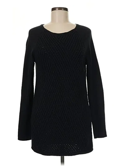 Pre-owned Lands' End Pullover Sweater In Black