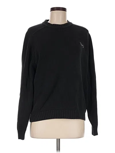 Pre-owned Lands' End Pullover Sweater In Black