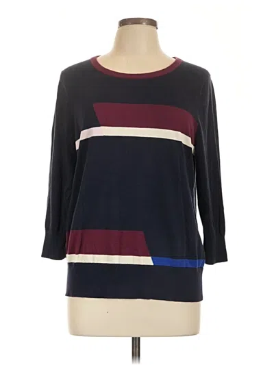 Pre-owned Lands' End Pullover Sweater In Black