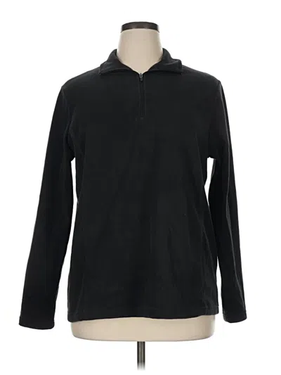 Pre-owned Lands' End Pullover Sweater In Black