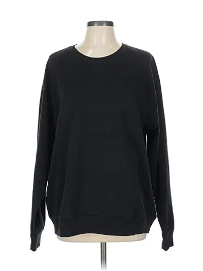 Pre-owned Lands' End Pullover Sweater In Black