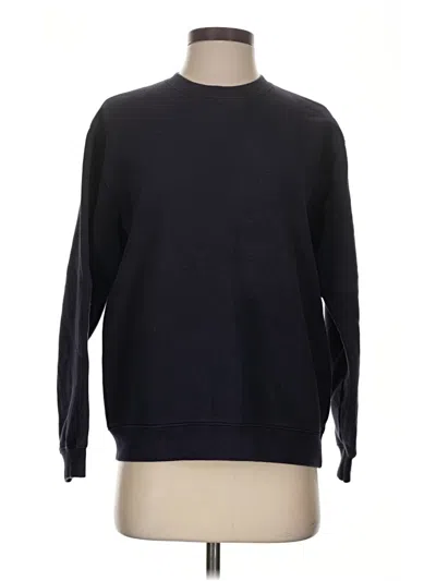 Pre-owned Lands' End Pullover Sweater In Black