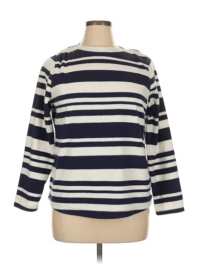 Pre-owned Lands' End Pullover Sweater In Blue