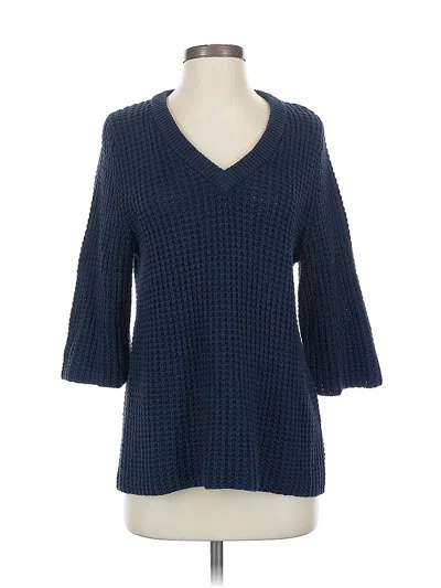 Pre-owned Lands' End Pullover Sweater In Blue