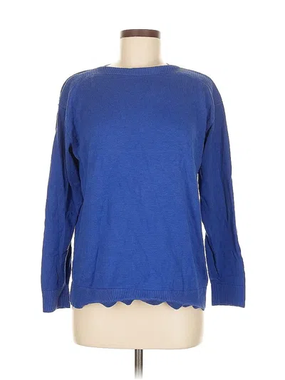 Pre-owned Lands' End Pullover Sweater In Blue