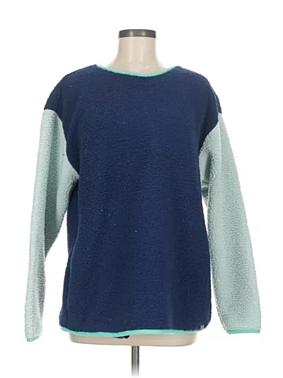 Pre-owned Lands' End Pullover Sweater In Blue