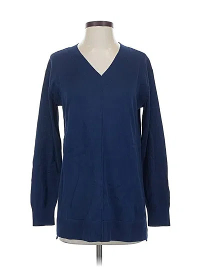 Pre-owned Lands' End Pullover Sweater In Blue