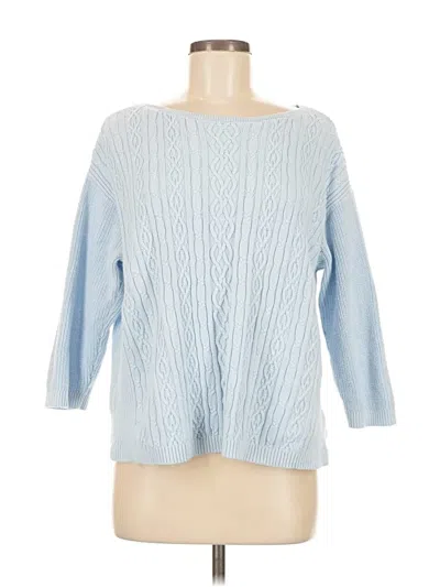 Pre-owned Lands' End Pullover Sweater In Blue
