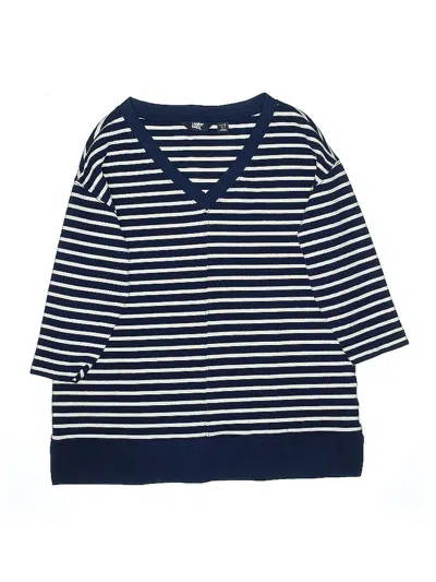 Pre-owned Lands' End Kids'  Pullover Sweater In Blue