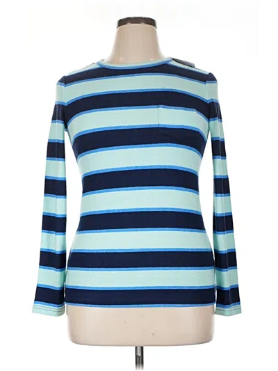 Pre-owned Lands' End Pullover Sweater In Blue