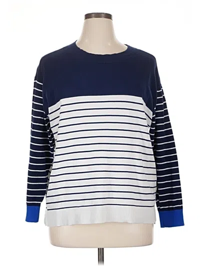 Pre-owned Lands' End Pullover Sweater In Blue